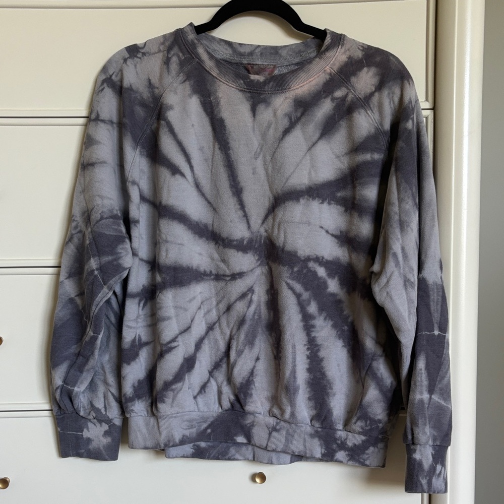 Nordstrom Gray Tie-Dye Women's Sweatshirt